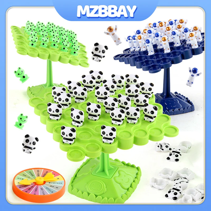 Montessori enfants astronaute grenouille Balance arbre jouets mathématiques jeu de société Interaction Parent-enfant jeu d'équilibre de table jouets cadeaux
