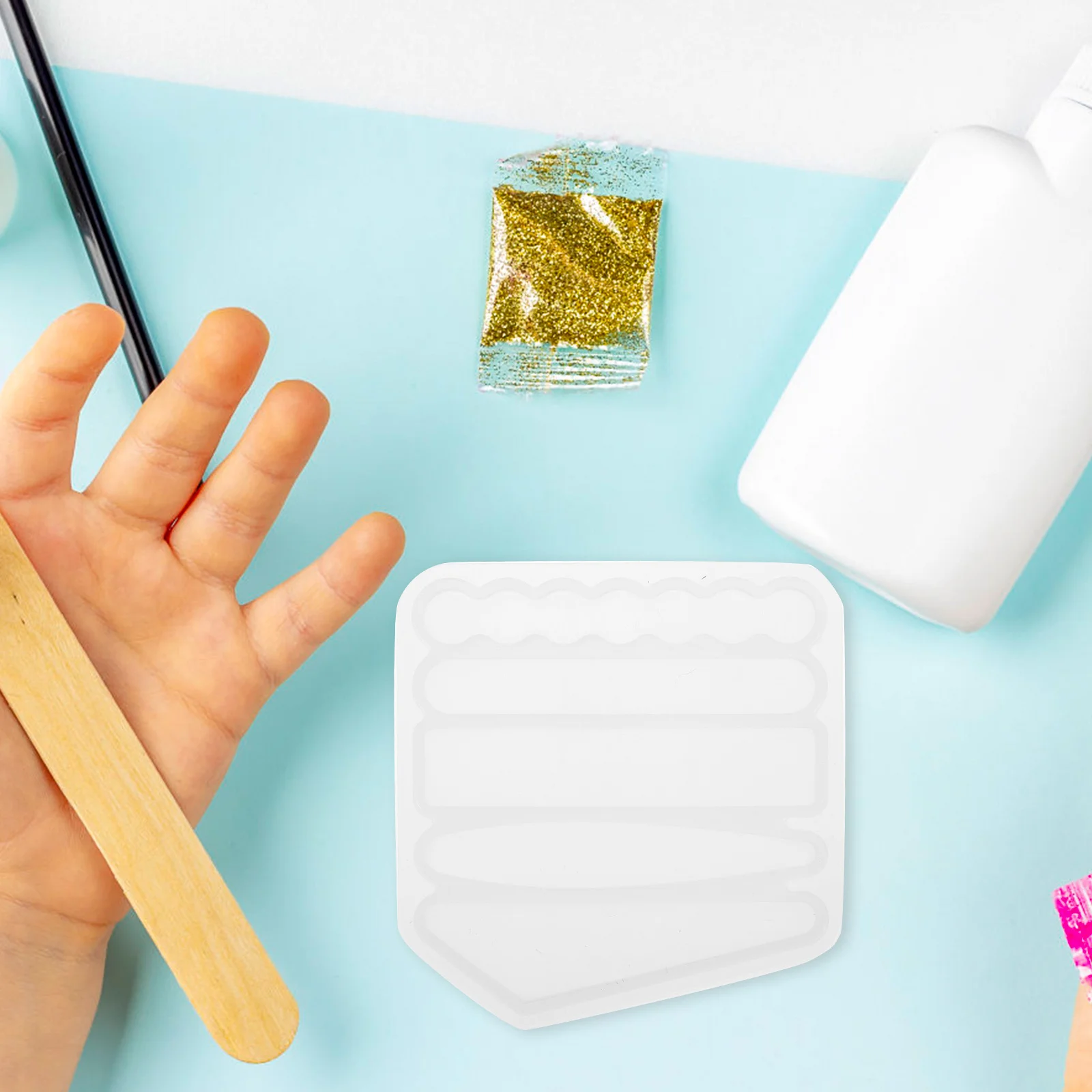 

2Pcs Hairpin Silicone Mold Clip Making Tools DIY Craft Silica Gel Molds for Epoxy Resin Girl Jewelry Resin Casting Mold Flexible