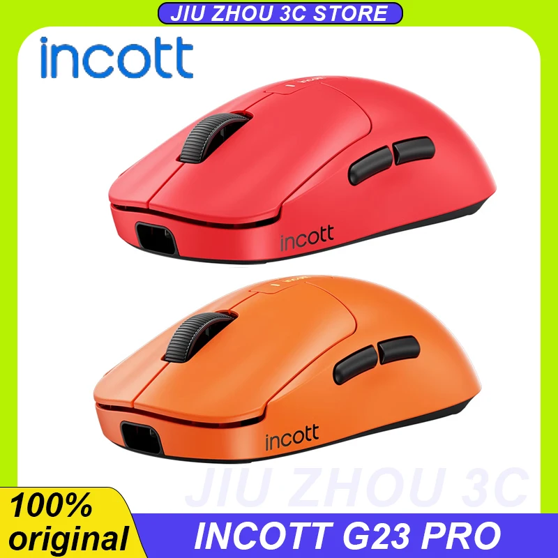 Incott G23 Pro Wireless Mouse Paw3950 8k Wired 2.4g Wireless Dual Mode Hot Swap Dual Mode Gaming Mouse Ergonomics Mouse Custom