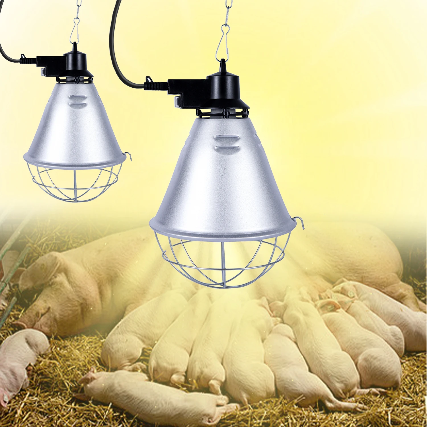 

220 В для сохранения тепла в виде животных, абажур для разведения, фермы, сохранение тепла, крышка лампы для бровей, цыпленка, нагревательное изоляционное оборудование