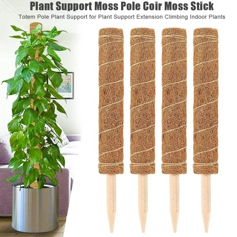 

1PC Plant Climbing Pole Coir Moss Stick Plant Cages Supports Stand Extension Reusable Indoor Plants Creepers