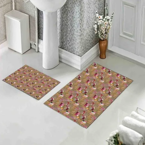 Halıforum Bath Mat Dual Toilet Seat Pad Non-Slip Bottom Bhs-517