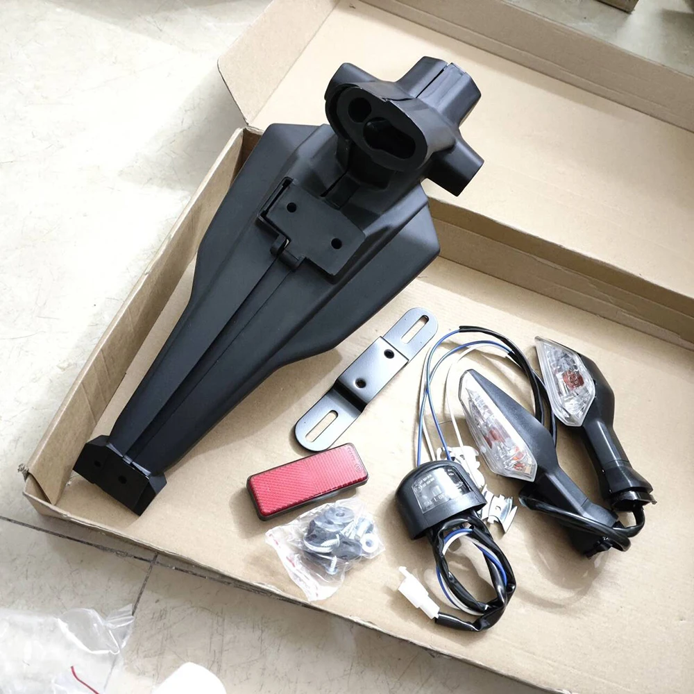 

Z1000 License Plate Holder For Kawasaki Z 1000 SX Z-1000 2010 2011 2012 2013 Z1000SX Rear Fender Mudguard Turn Singnal LED Light