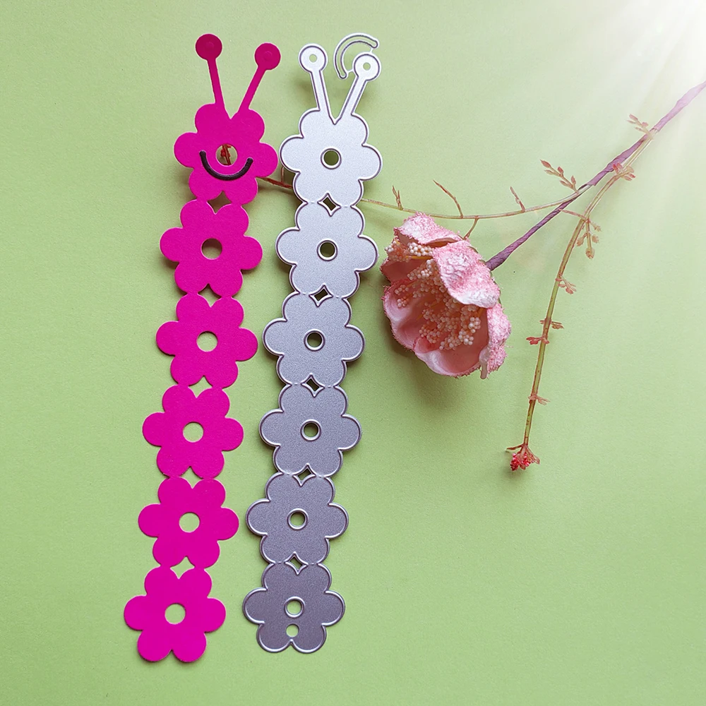 Delicate caterpillar pencil decorat die-cutting dies scrapbook decoration embossed photo album decoration card making DIY crafts