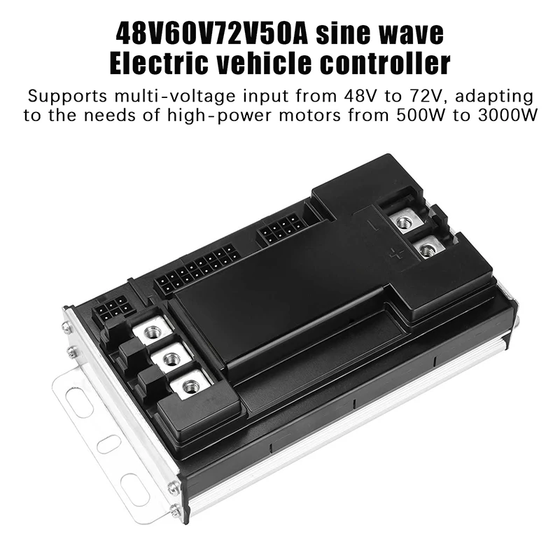 New 48V 60V 72V 50A Sine Wave Electric Bike Controller Universal Brushless Motor Silent Drive For E-scooter Motorcycle