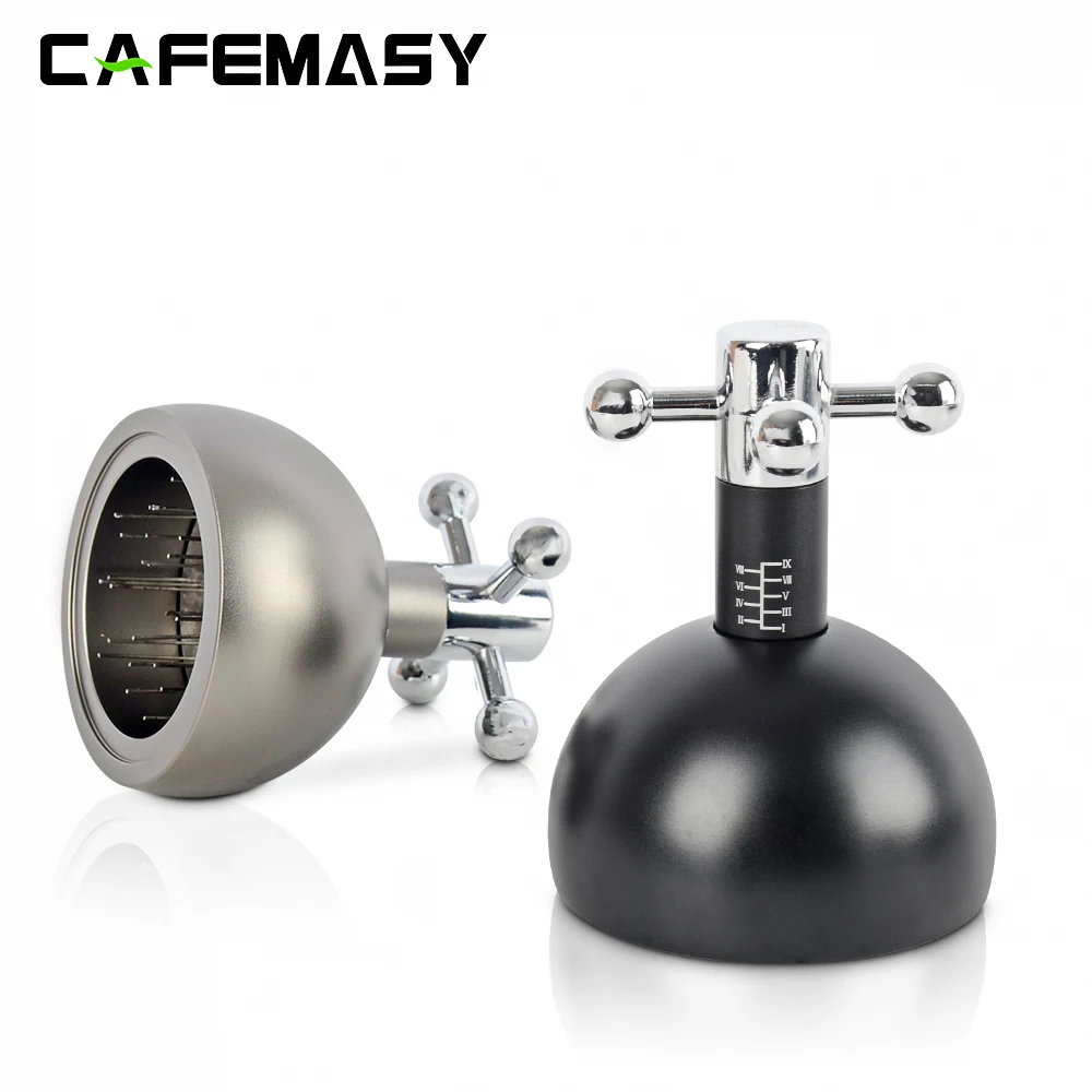 cafemasy 51 58 mm distribuidor de cafe agitador de po de cafe agulhas faceis de usar e limpar agitador de cafe expresso ferramentas de barista 01