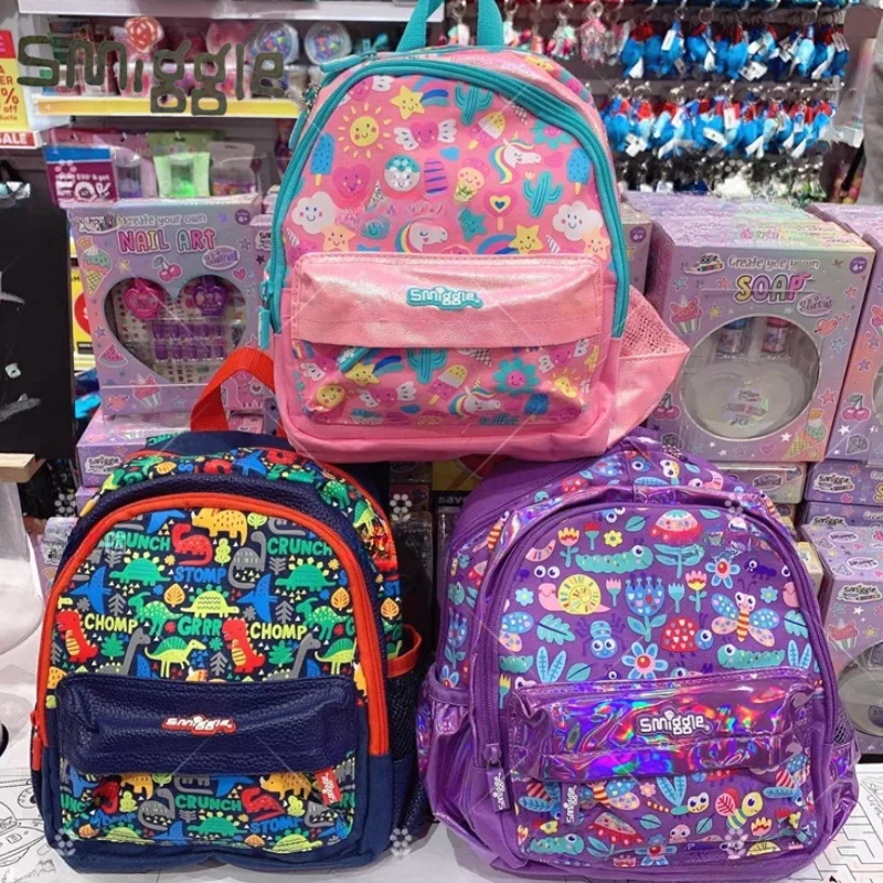 Genuine Australian Smiggle School Bag para Estudantes, Papelaria, Lunch Bag, Carteira, Lápis Bag, Copo De Água, Anime Mochila, Brinquedo