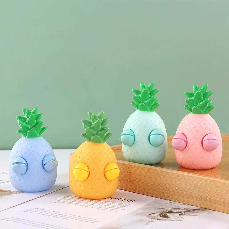 Jouet Anti-souligné pour Enfant et Adulte, Fruit Squint, Ananas, Squeeze, Fidget, Squishy, Funny Stranks, Instituts, Play Pranks, Cadeau, J190