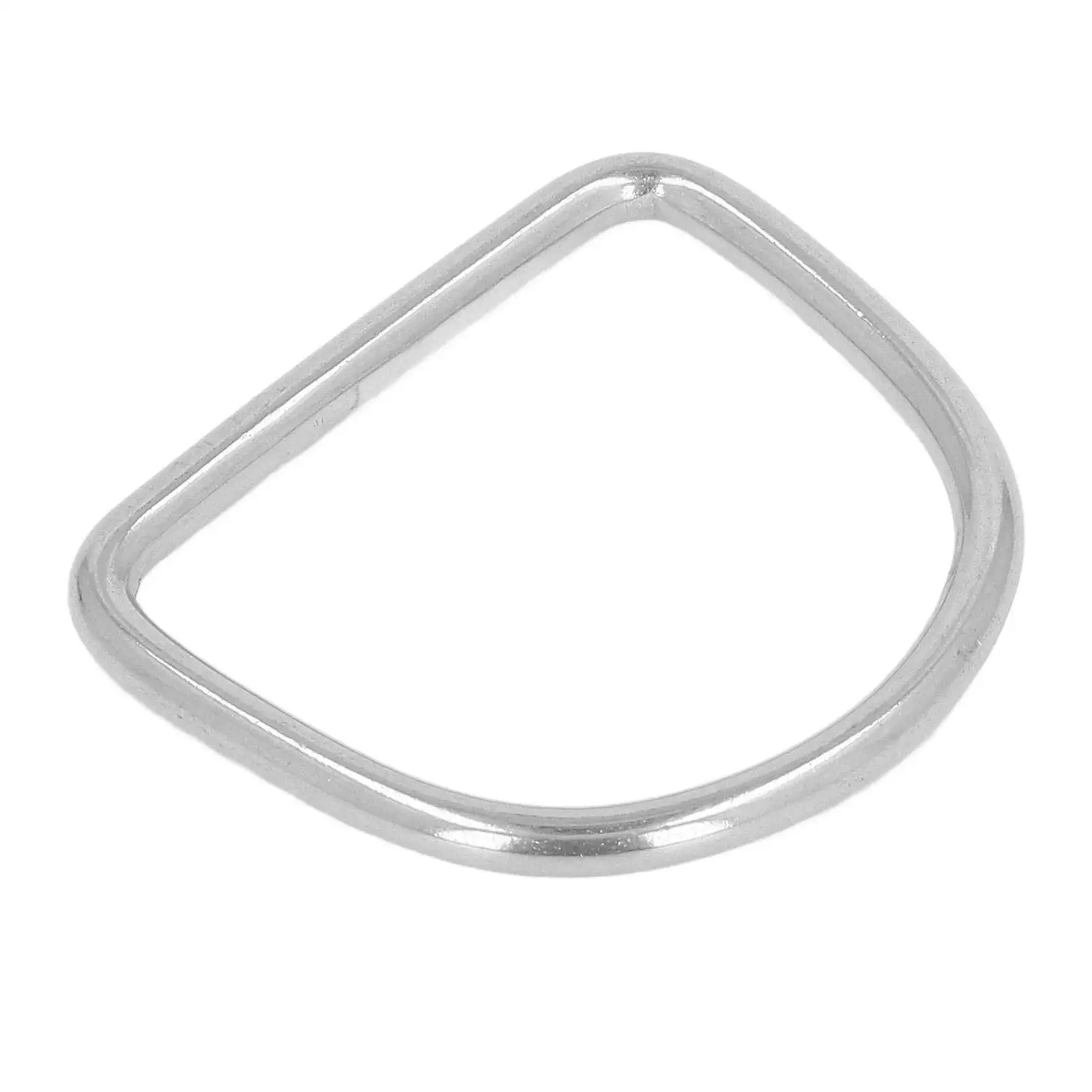 316 Stainless Steel D Buckle - Rustproof Semi-Circular Seamless Welded Rings for marine Equipment