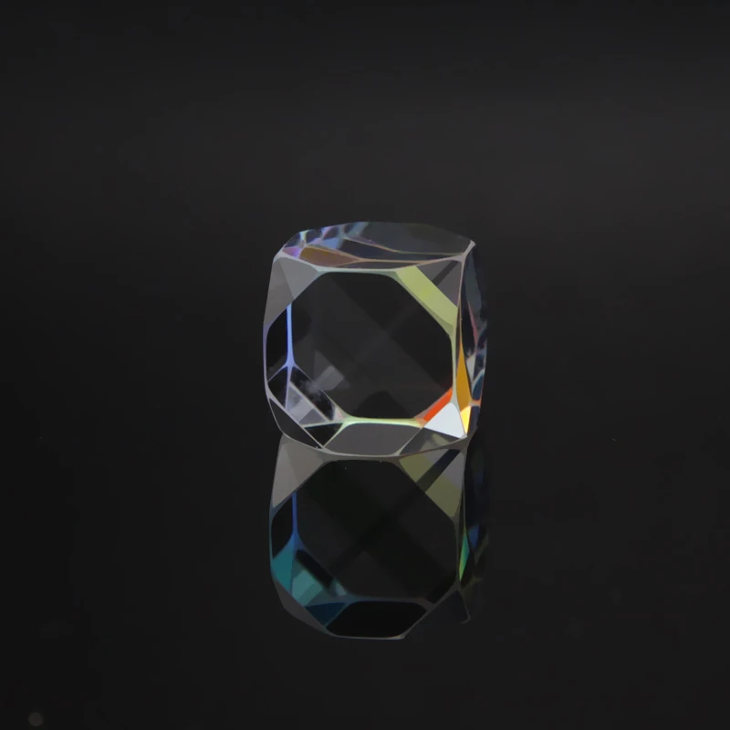 Cross dichroic prisma dice Octahedral beam combiner Optical glass decorative Cube color prism crystal prisme