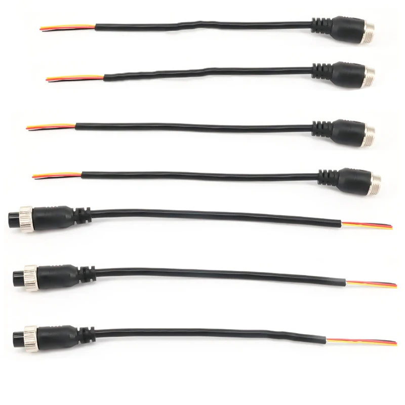 4pin Aviation Male And Female Connector Cable Four-core Car Camera Cable Truck Bus Passenger Car Video Surveillance A5