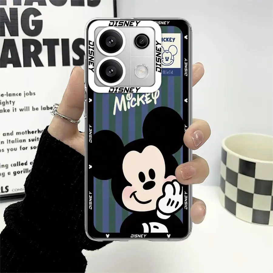 Cartoon Disney Mickey Minnie Phone Case for Xiaomi Mi 11 Lite 11T Pro Poco X3 X4 Pro X5 Pro X3NFC M3 Pro X4 GT Clear Soft Cover