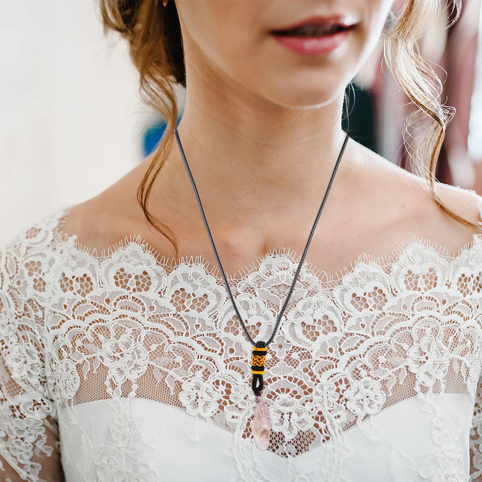 

1Pcs Crystal Necklace Natural Healing Elements Fashion Jewelry for Woman Elegant Exquisite Necklace Gift Fashion Jewelry