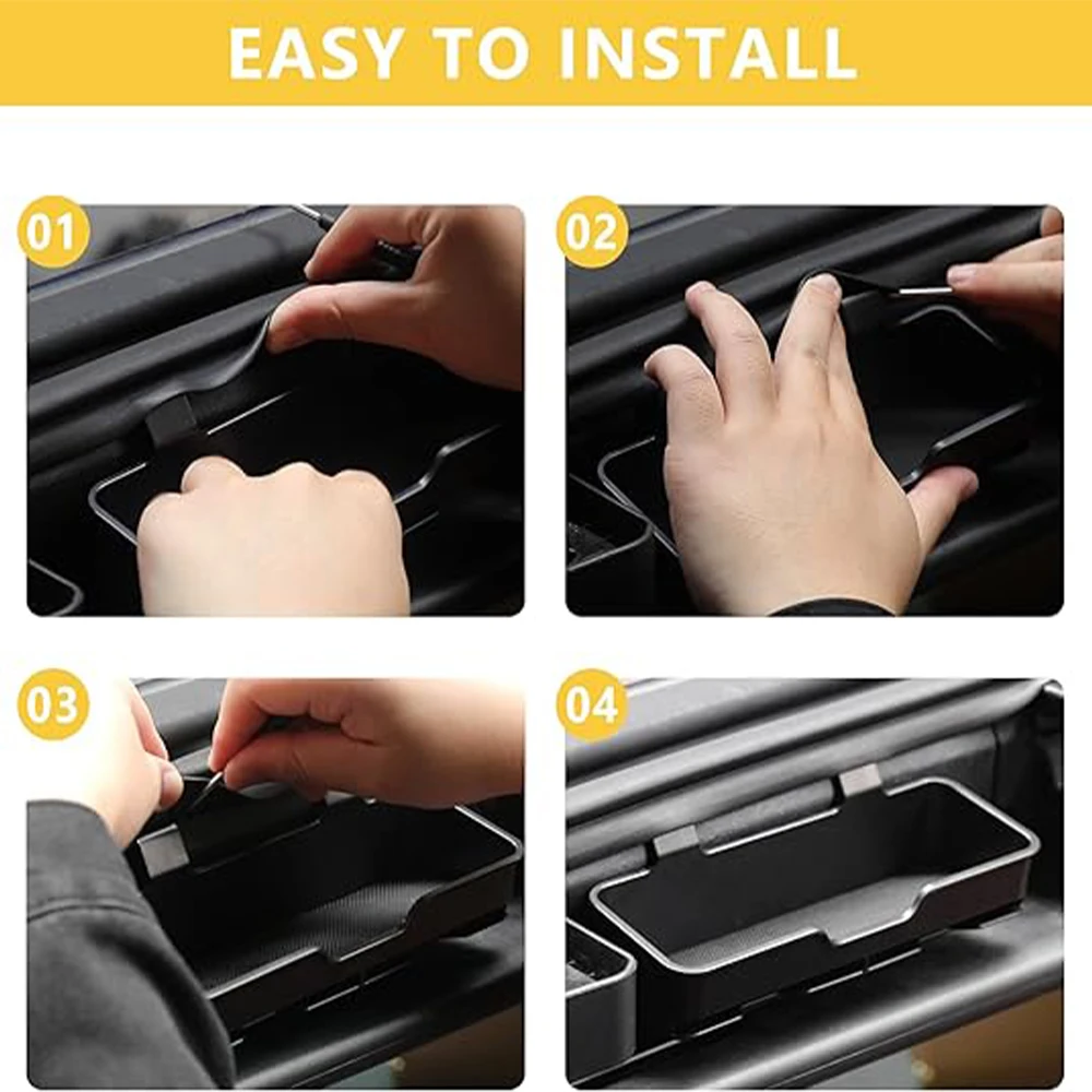 Car Sun Visor Storage Box Sunglasses Case Holder Organizer Tray for Ford Bronco 2021-2026 Stowing Tidying Interior Accessories
