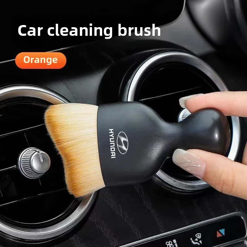 Car Air Vent Cleaning Soft Brush with Casing Car Interior Cleaning Tool For Hyundai Santa Fe Sonata Solaris Azera Creta I30 Ix25