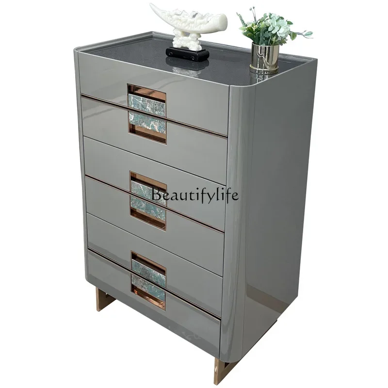 

Italian luxury solid wood chest suite storage cabinet