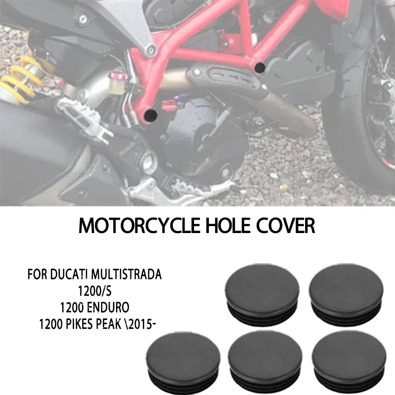 For Ducati Multistrada1200/S Multistrada1200 Enduro 200 Pikes Peak \2015- Motorcycle Hole Cover Caps Plug Decorative  Frame Hole