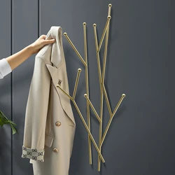 Closet Organizer Clothes Rack Hangers Wall Golden Entrance Racks Hanger Jackets Wieszaki Na Ubrania Home Furniture GPF35XP