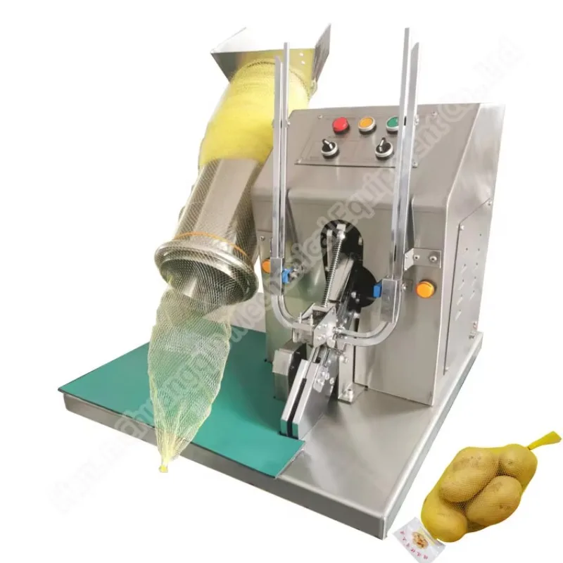 

Fruit Net Packing Machine Potato Garlic Net Bag Packaging Machine Vegetables Packing Net Bag Machine