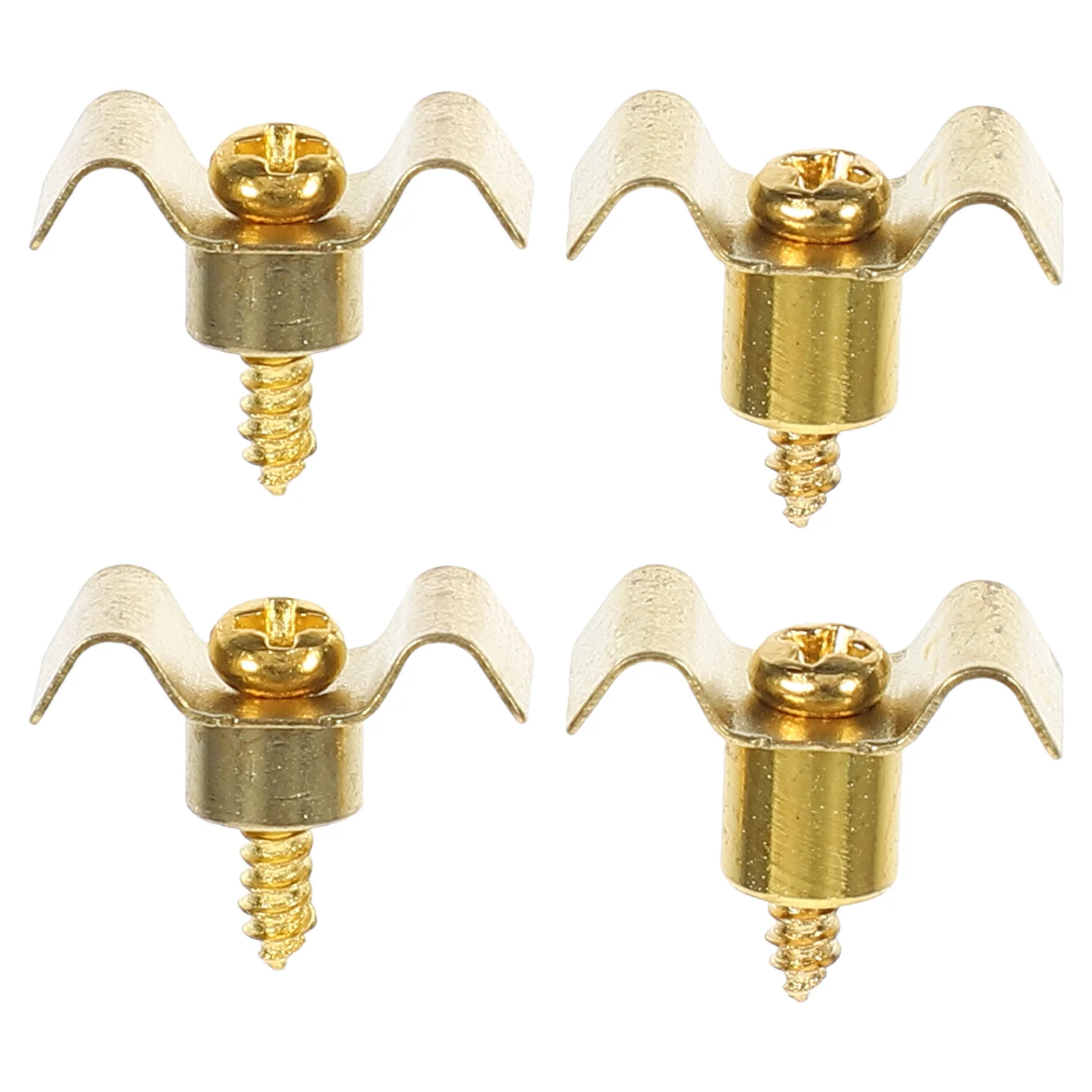

4Sets Guitar String Lock Buckles Metal String Retainers Reduce Wear Improve Playing Length for Electric Guitar