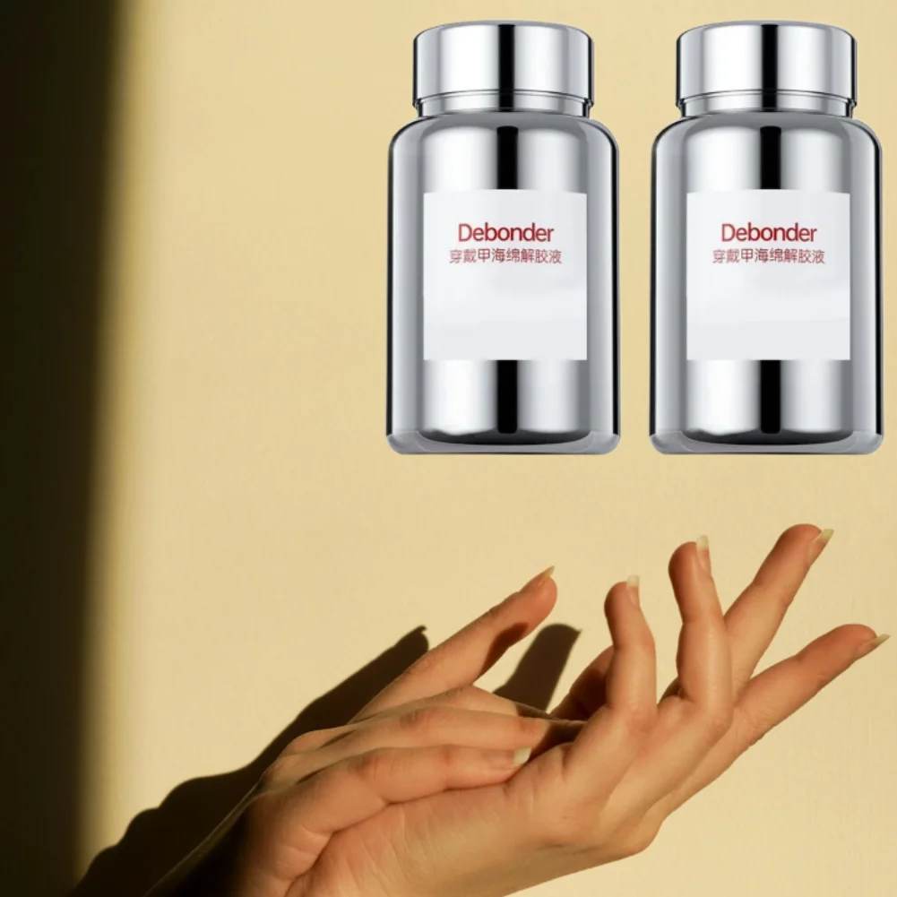 1/2PCS Nail Glue Remover Glue Off for False Nails , Press ON Nails Glue Remover Fake Nail Adhesives Remover Nail Glue Debonder