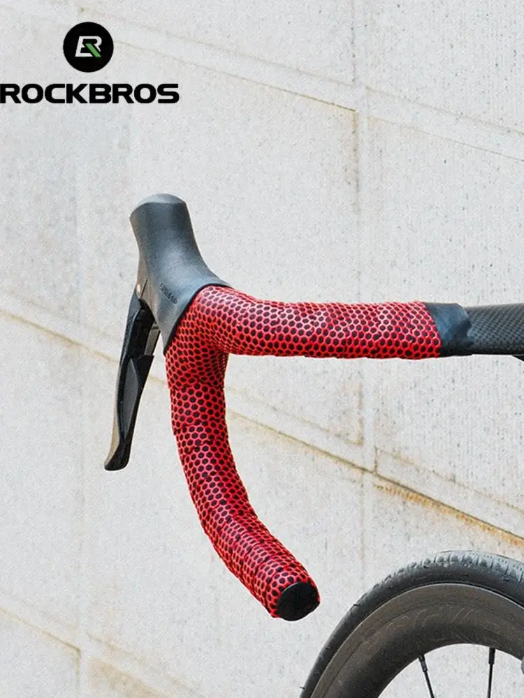 AliExpress ROCKBROS Cycling Bicycle Handlebar Tape Road Bike Perforated Belt Breathable Soft Bike Handlebar Tape MTB Fixed Gear Belt