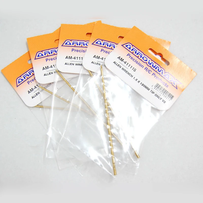 Original AM-411115/20/25/30 Titanium hardene ALLEN WRENCH 1.5 2.0 2.5 3.0 TIP ONLY 120MM Hexagon screwdriver head rc tool parts