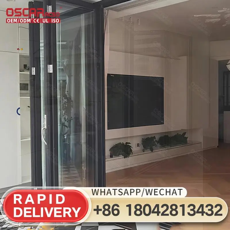 

Алюминиевая оконная рама для балкона, автоматическая складная функция, серия 80-х, современные стильные окна, жалюзи для балкона, террасы, улицы N