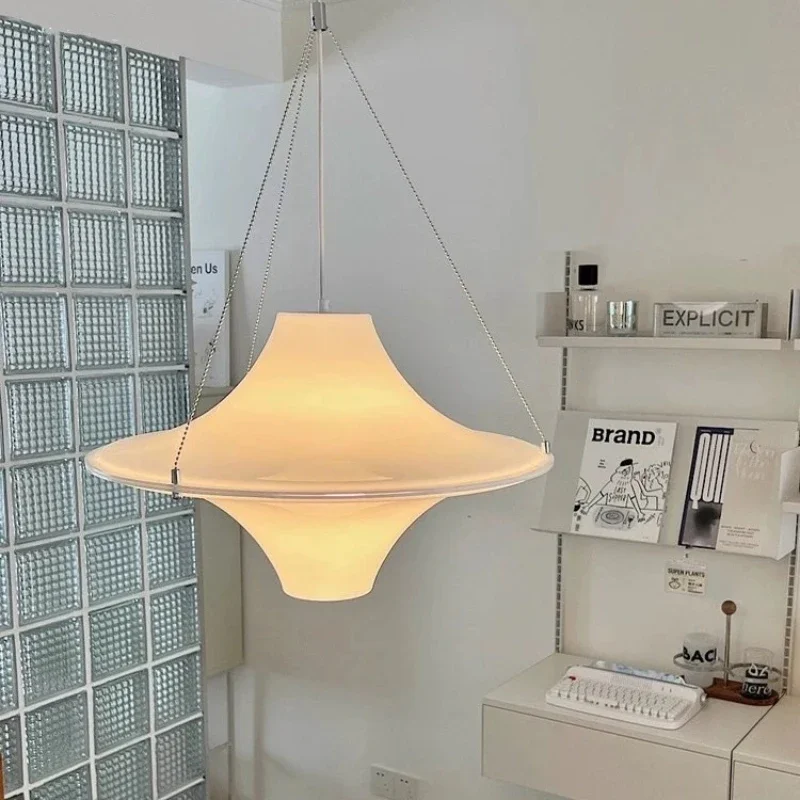 French Style Pendant Light Led Flying Saucer Lamp Dining Medieval Bauhaus Lamp Study Room Hanging Seagull Light