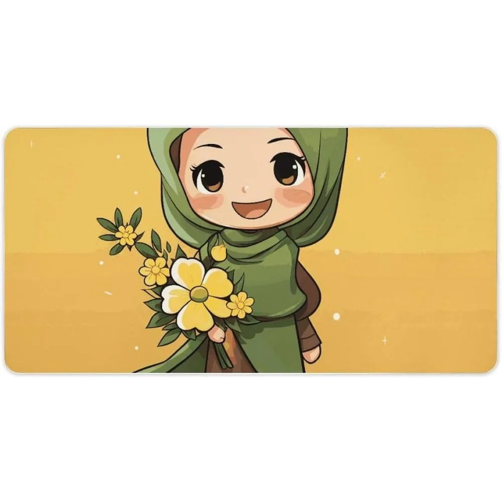 Tapis de souris rectangulaire pour jeux vidéo, lavable et antidérapant, base en caoutchouc, tapis de bureau