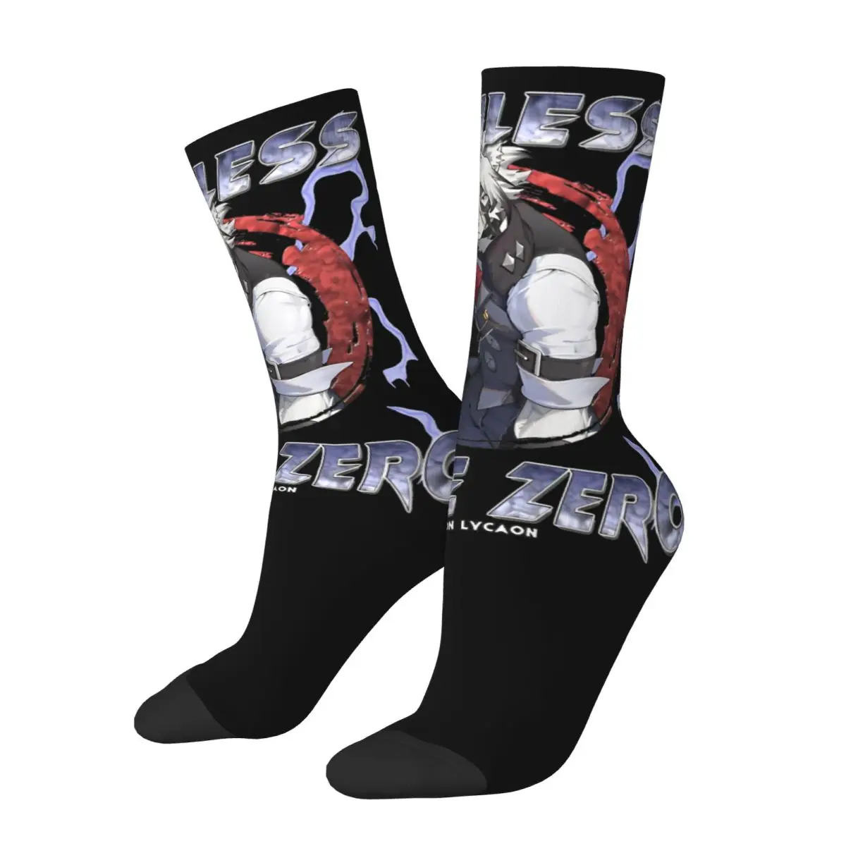 Autumn Winter Funny Unisex Zenless Zone Zero Von Lycaon Socks Game Non-slip Middle Tube Socks