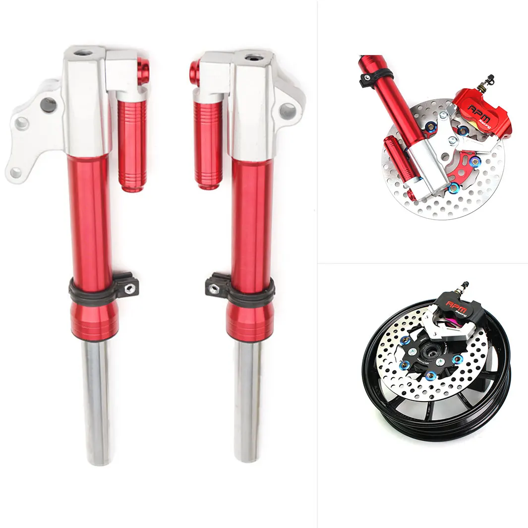 Universal 27mm Code RPM Motorcycle Front Fork Shock Absorber For Yamaha RSZ JOG rr Niu UQI BWS Zoomer Gy6 Electric Scooter