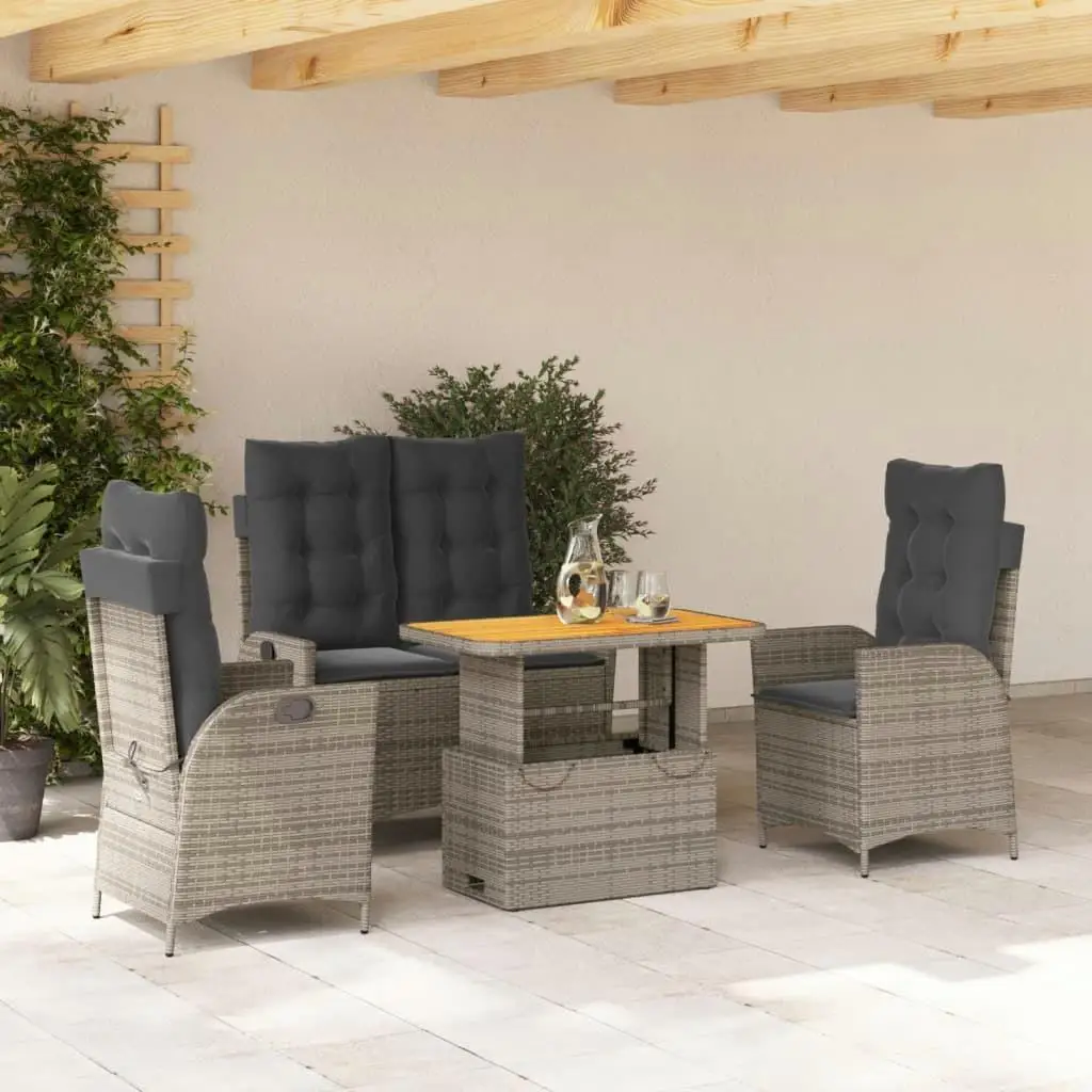 

Stylish Grey and Brown Garden Dining Set with Comfortable Chairs for Outdoor Dining and Relaxation