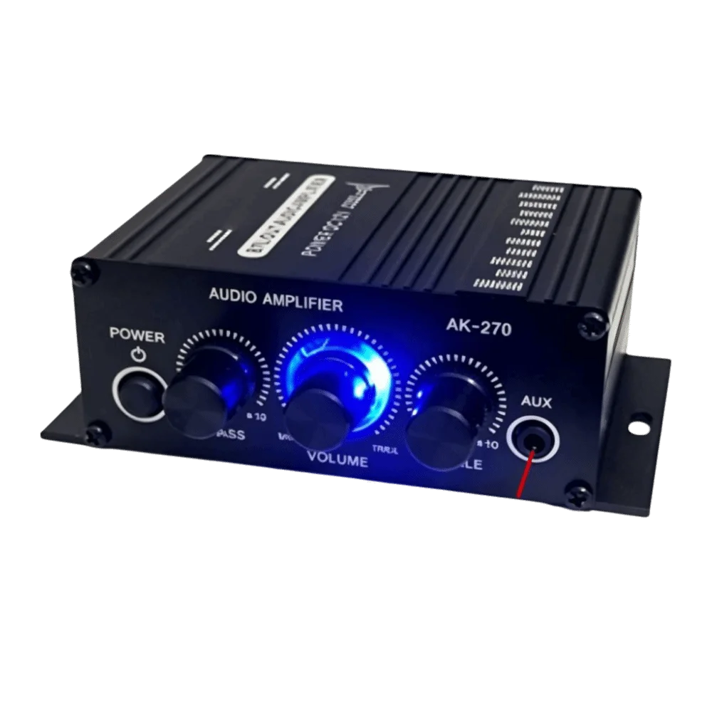 1pcs Efficient 12V Power Mini Stereo Amplifier HiFi Sound Small Size Power Amplifier System Sound Amp Receiver Home Use