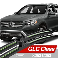 For Mercedes Benz GLC Class X253 C253 2015-2023 Front Windshield Wiper Blades 2pcs Windscreen Window Accessories 2016 2018 2019