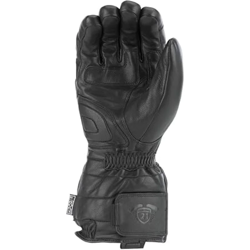

Highway 21 Radiant Gloves, Heated Leather Motorcycle Gauntlets for Men, 100 Grams Thinsulate Insulation and Hipora Liner X-Small