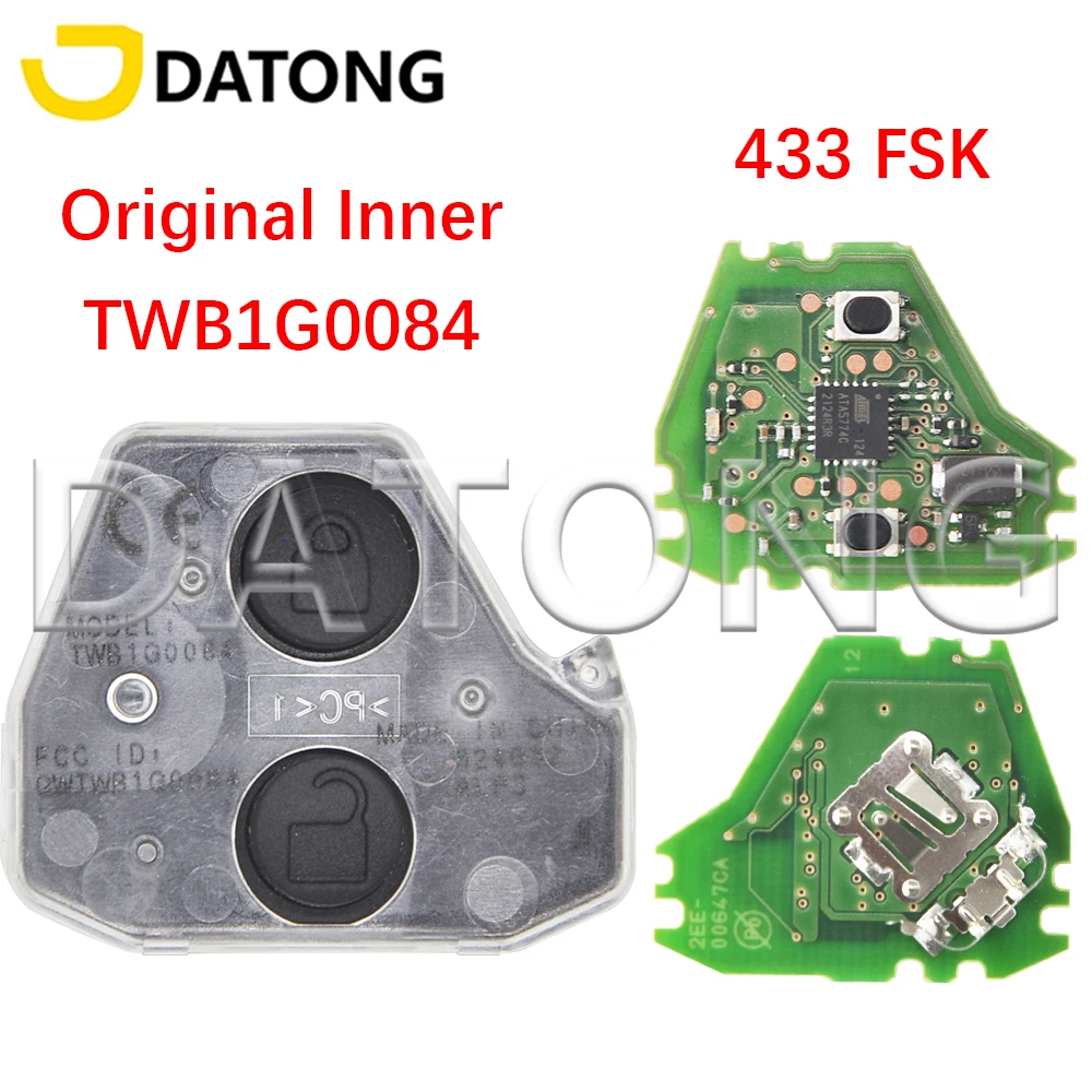 

Оригинальный автомобильный ключ-пульт Datong World для Toyota Avanza, Daihatsu Xenia, Alza, Myvi, Axia, Wigo, 433FSK, внутренний чип 315. Не покупайте, если у вас нет такого чипа.