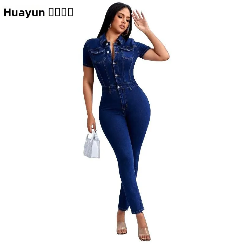 سراويل جينز نسائية مثيرة بقصة ضيقة من قماش الدنيم سراويل طويلة 5%-70% محتوى قماش الدنيم مجموعة صيف 2023 #5