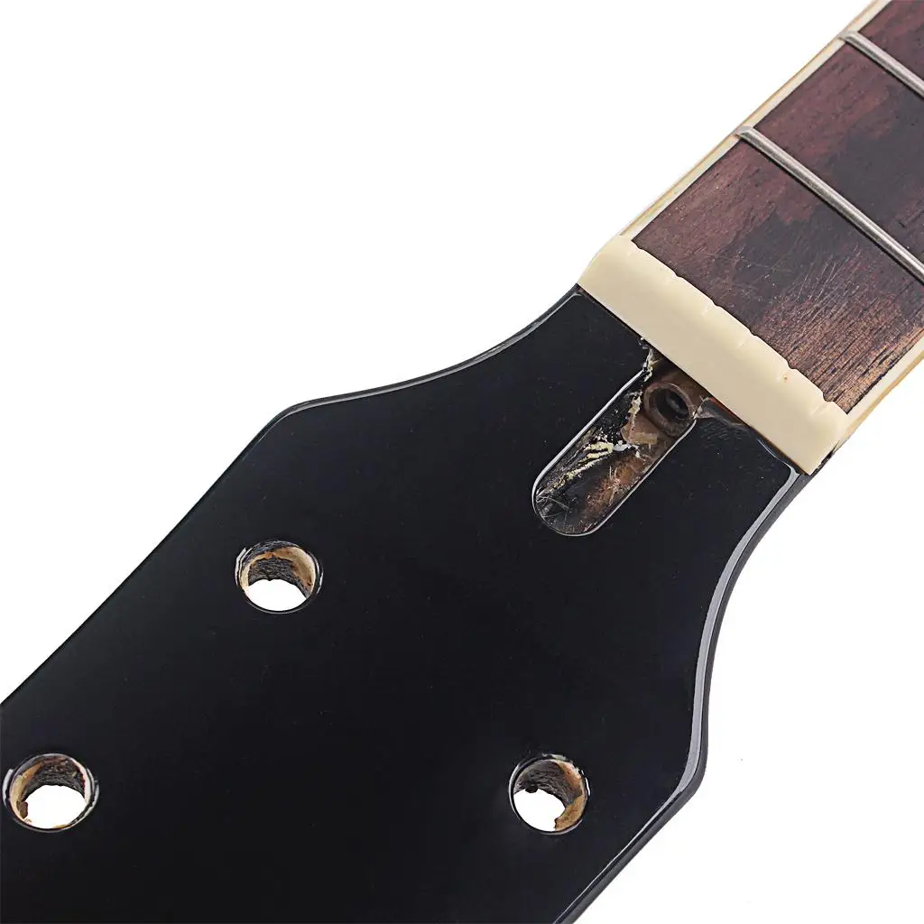 diyメイプル22フレットギターネックボディ未完成パーツ-sg-レスポールジュニアエレキギター修理用