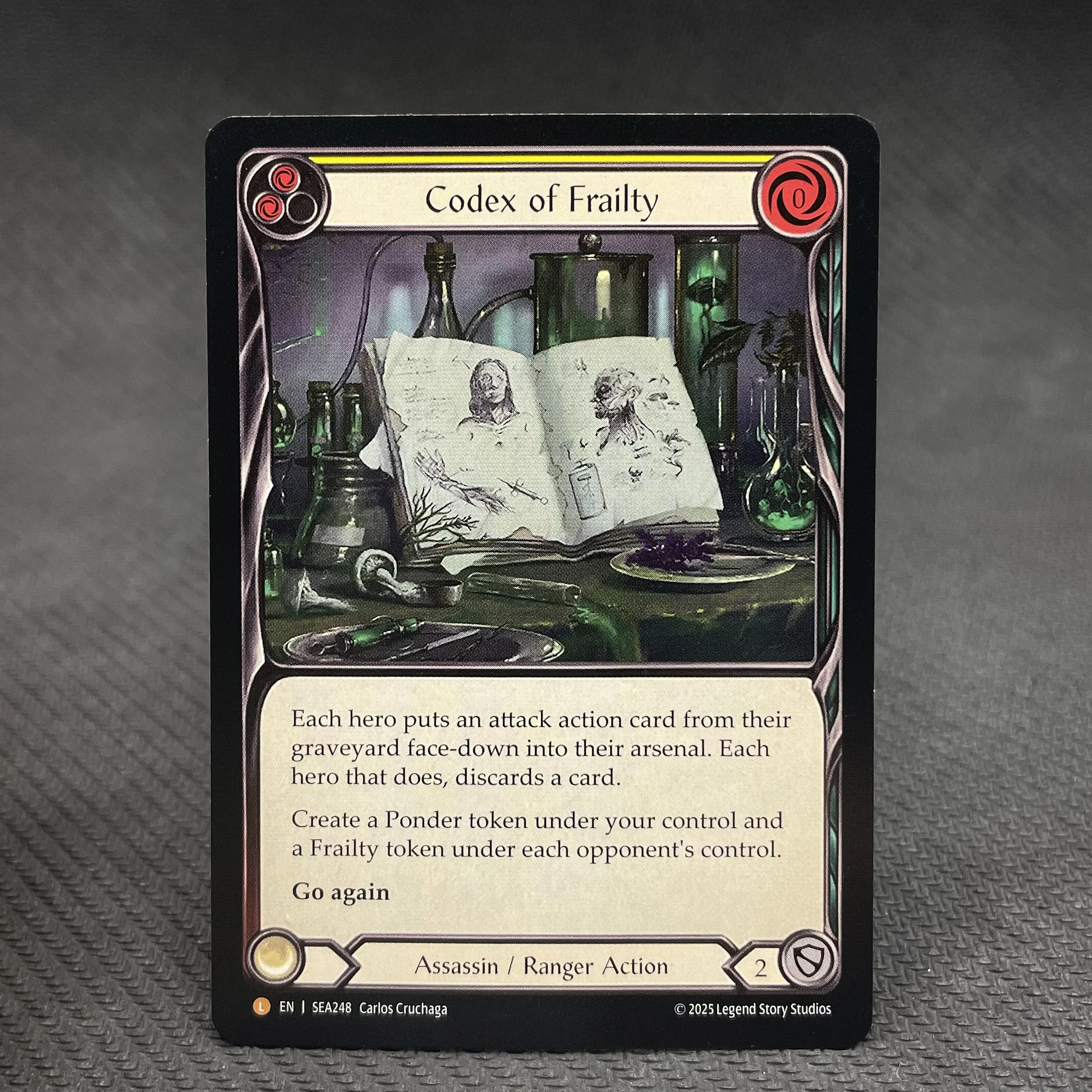 FAB Cards Latest Sets High Seas Regular Cards Codex of Frailty