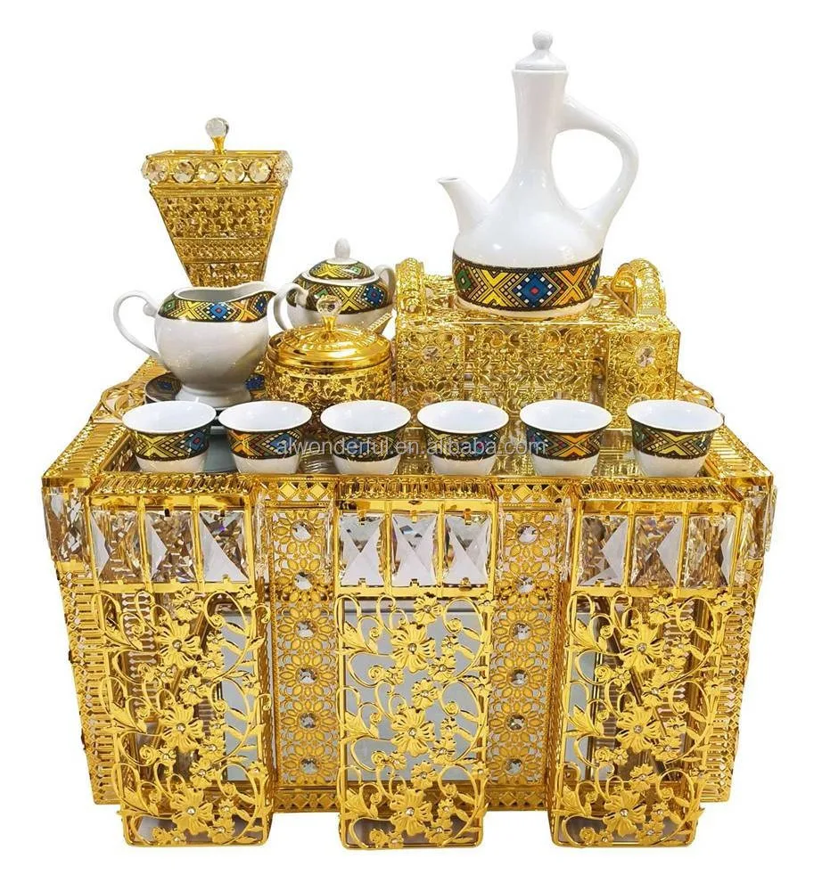 2025 New Arrival Square Tableware Metal Coffee Table Tray