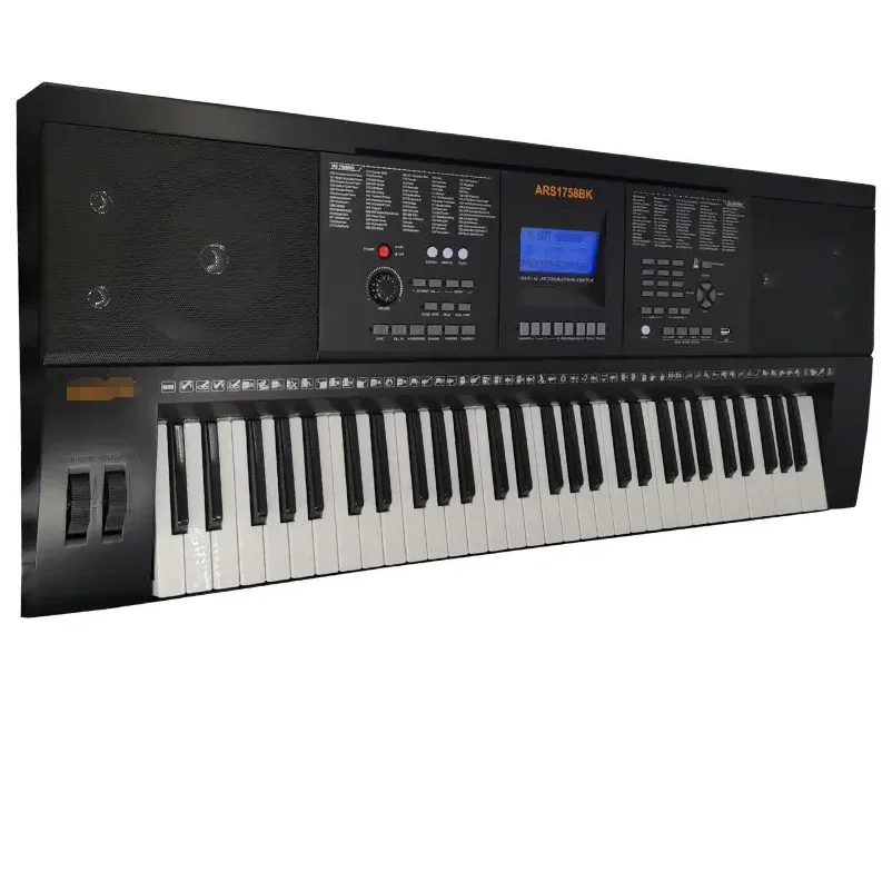 61-Key Portable LCD Display Double Pulley USB Electronic Organ Electronic Keyboard