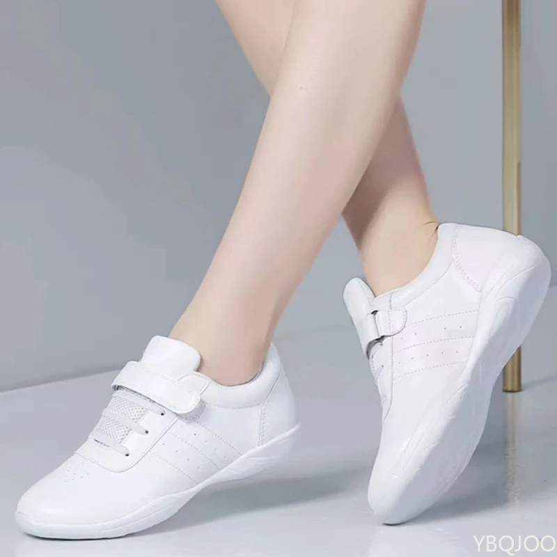 

Легкая и удобная обувь для соревнований по аэробике для взрослых, гимнастическая обувь для черлидинга, тренировочная белая обувь для студентов