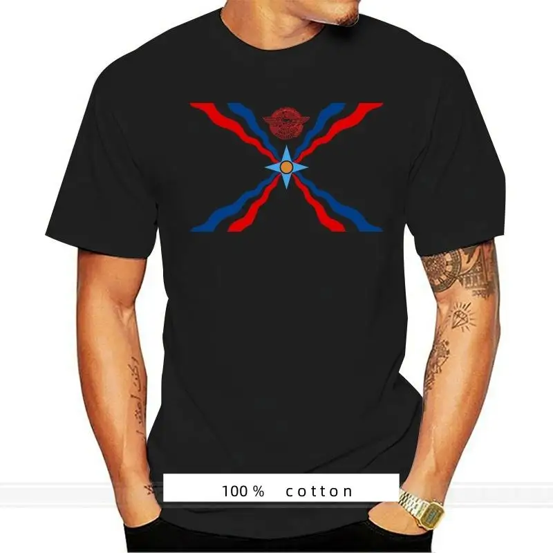 

100% Cotton O-neck Custom Printed Men T shirt Assyrian Flag Women T-Shirt cotton tshirt men summer fashion t-shirt euro size