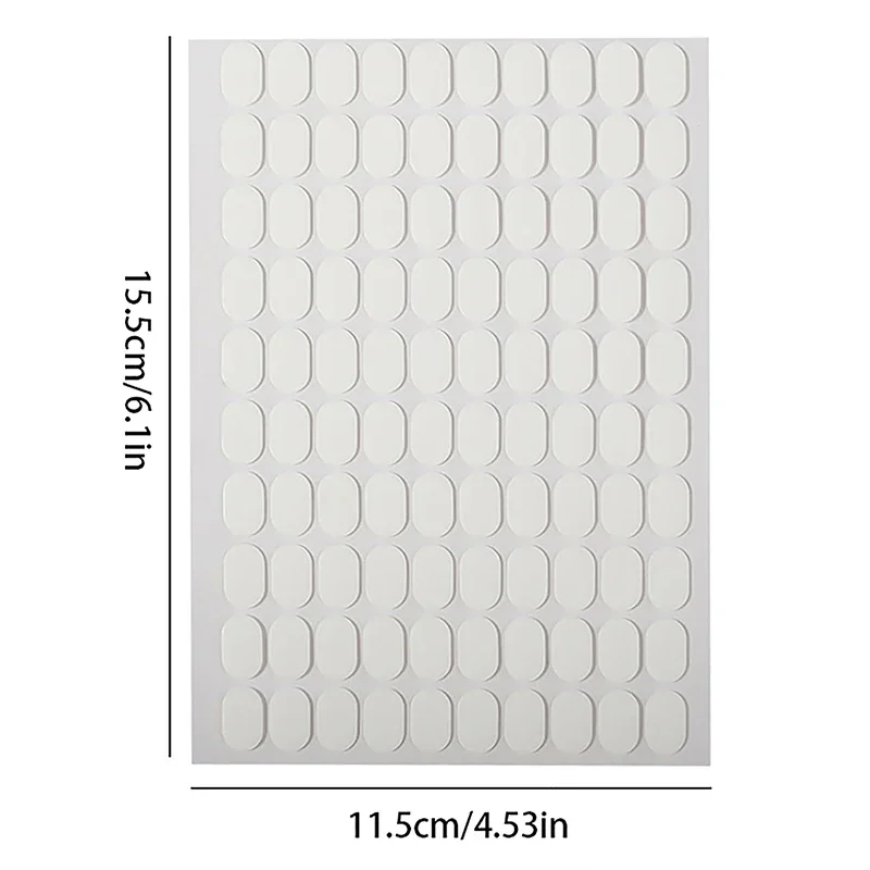 100 Pcs Press On Double Side Jelly Tape Nail Glue Adhesive Clear Stickers Manicure Art Display Stand Salon Practice Showing image 6