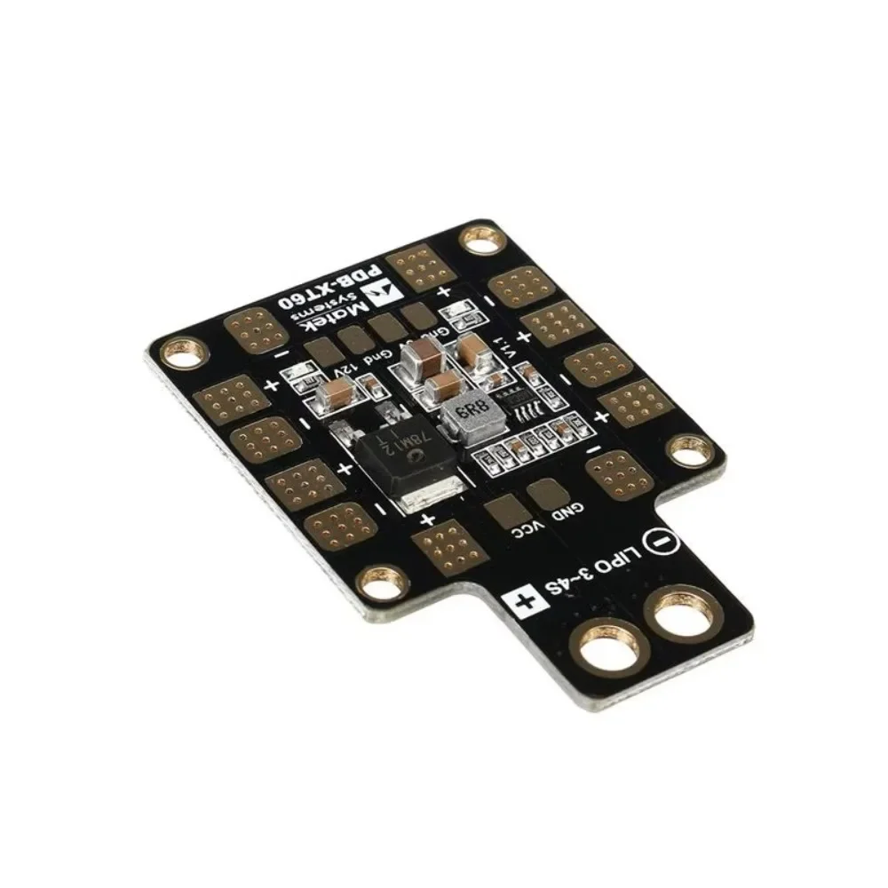 B-CUBE Niezawodny PDB XT60 - Podwójny BEC 5V/12V 4-warstwowa płytka PCB do helikopterów RC, dronów FPV, quadrocopterów, płytka rozdzielcza zasilania