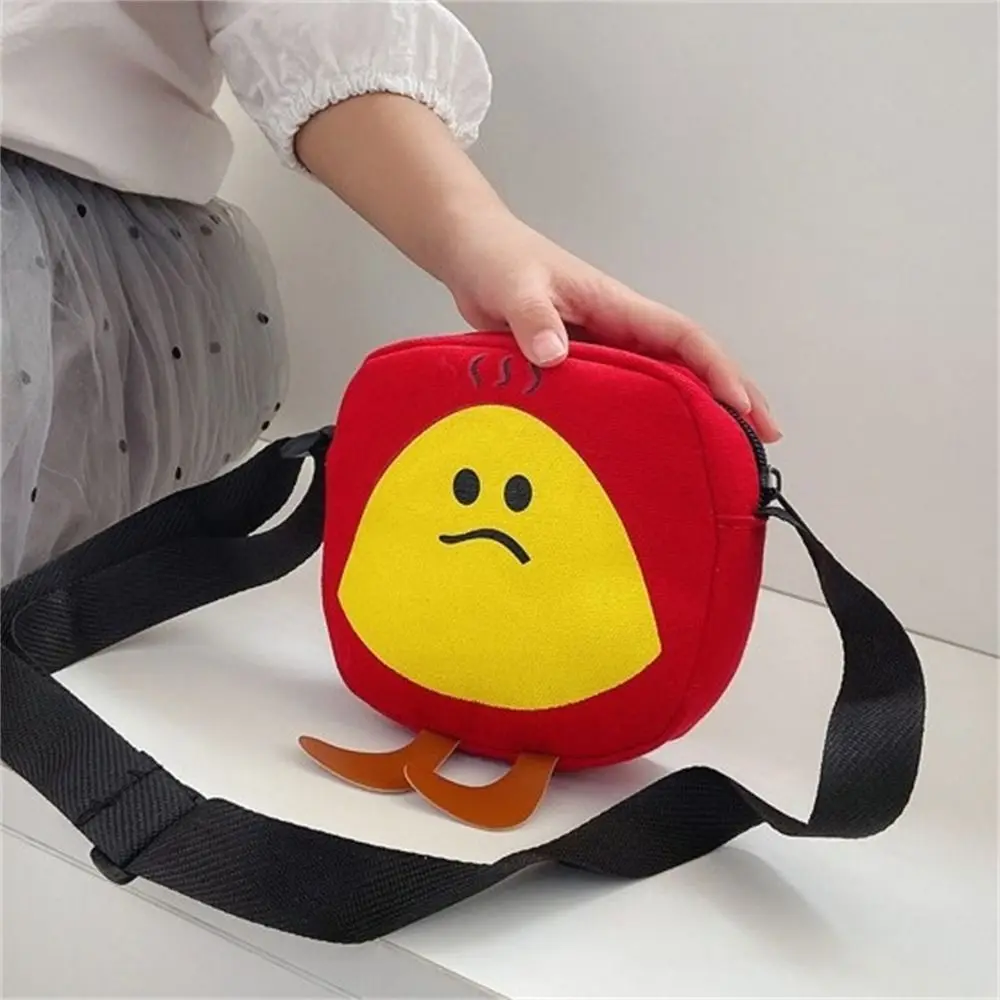 Tas bahu kecil kanvas Kawaii, dompet pesta koin dompet wanita anak-anak