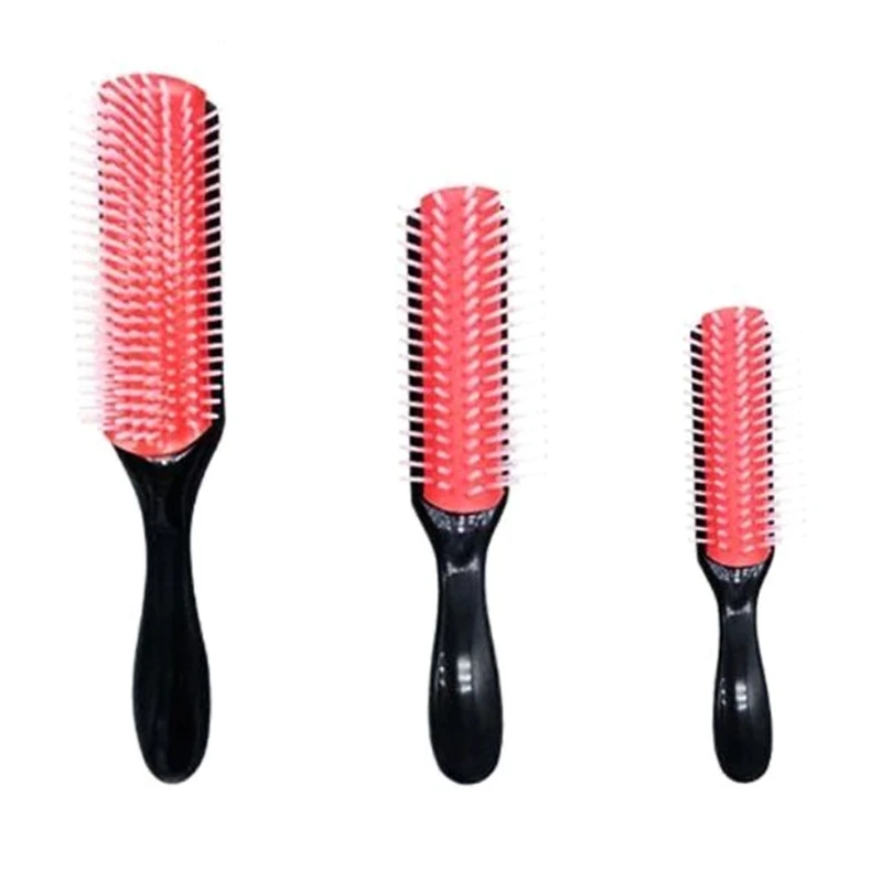 

9-Rows Detangling Hair Brush Detangler Hairbrush Scalp Massager Straight Curly Wet Hair Styling Comb