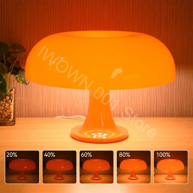 Modern Bauhaus Art Table Lamp Ancient Danish Designer Mushroom Lamp Homestay Living Room Bedroom Night Light