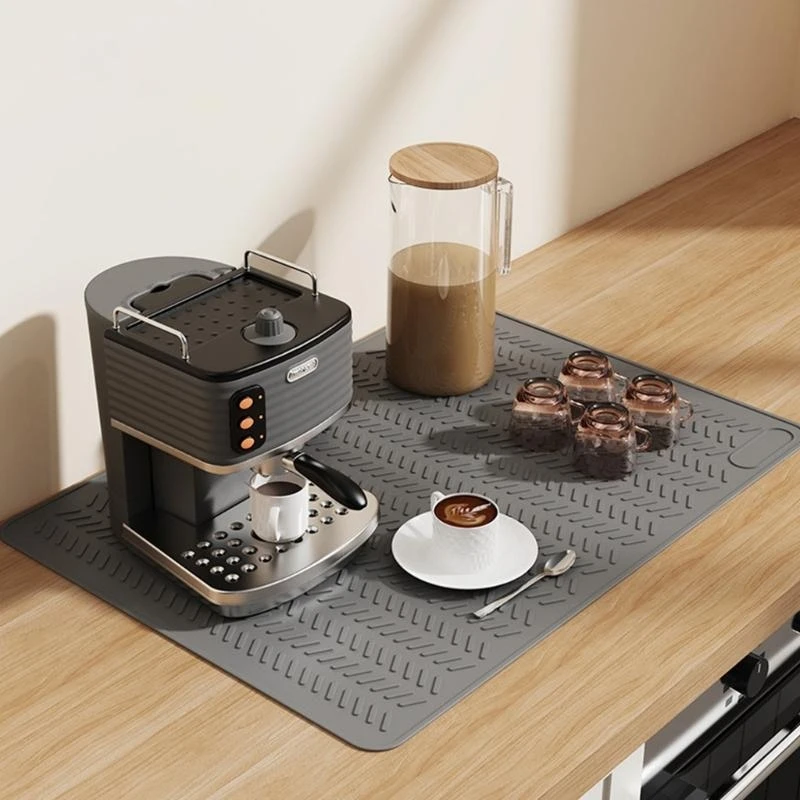 Duża mata silikonowa do drenażu wody i ochrony blatów podkładka pokrowca